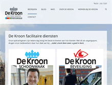 Tablet Screenshot of dekroon.com